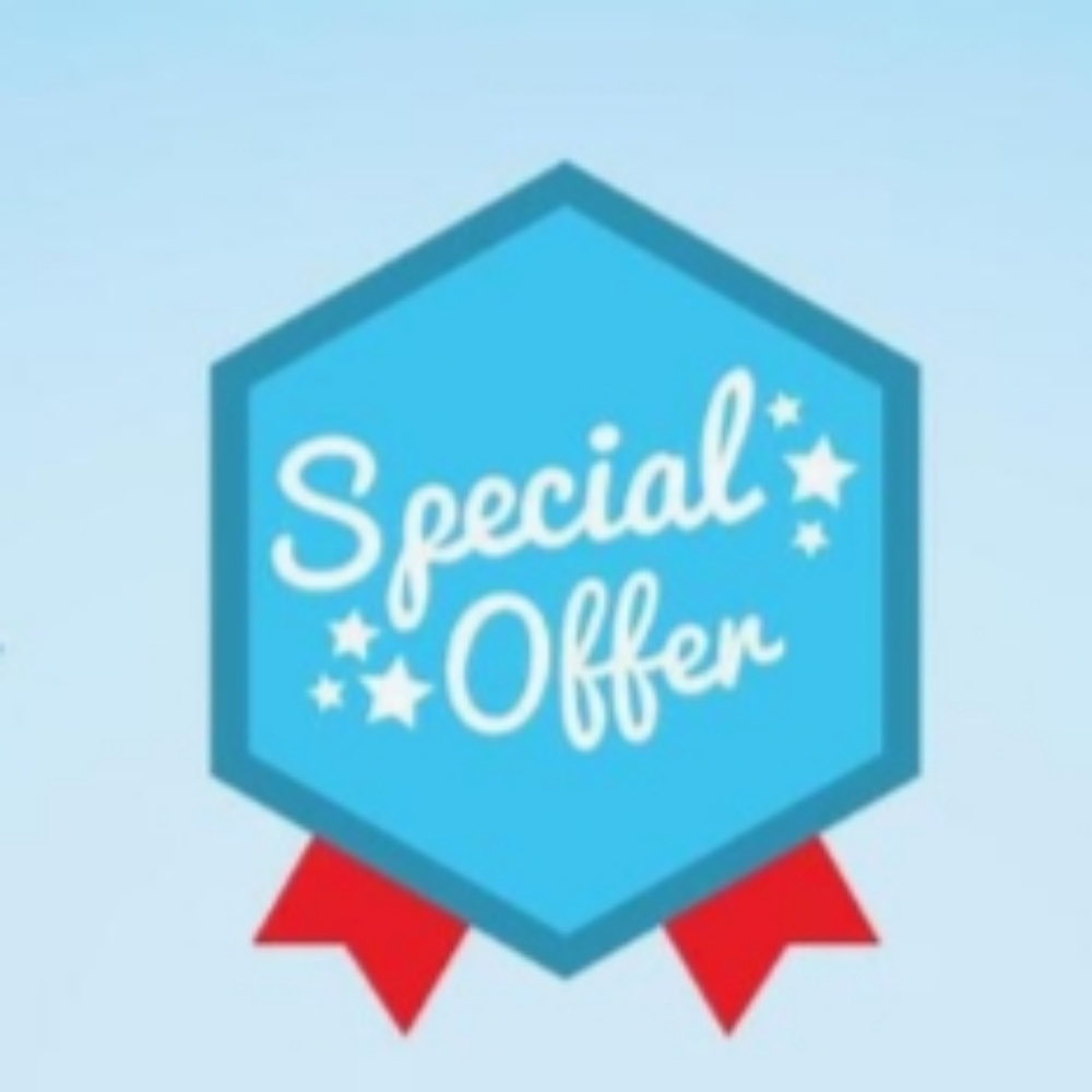 Buy three, the fourth is free. Buy 10 Items, Receive Another Five Free